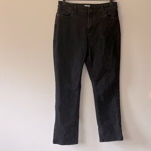 LL Bean sz 12 Classic Black Straight Leg Jeans